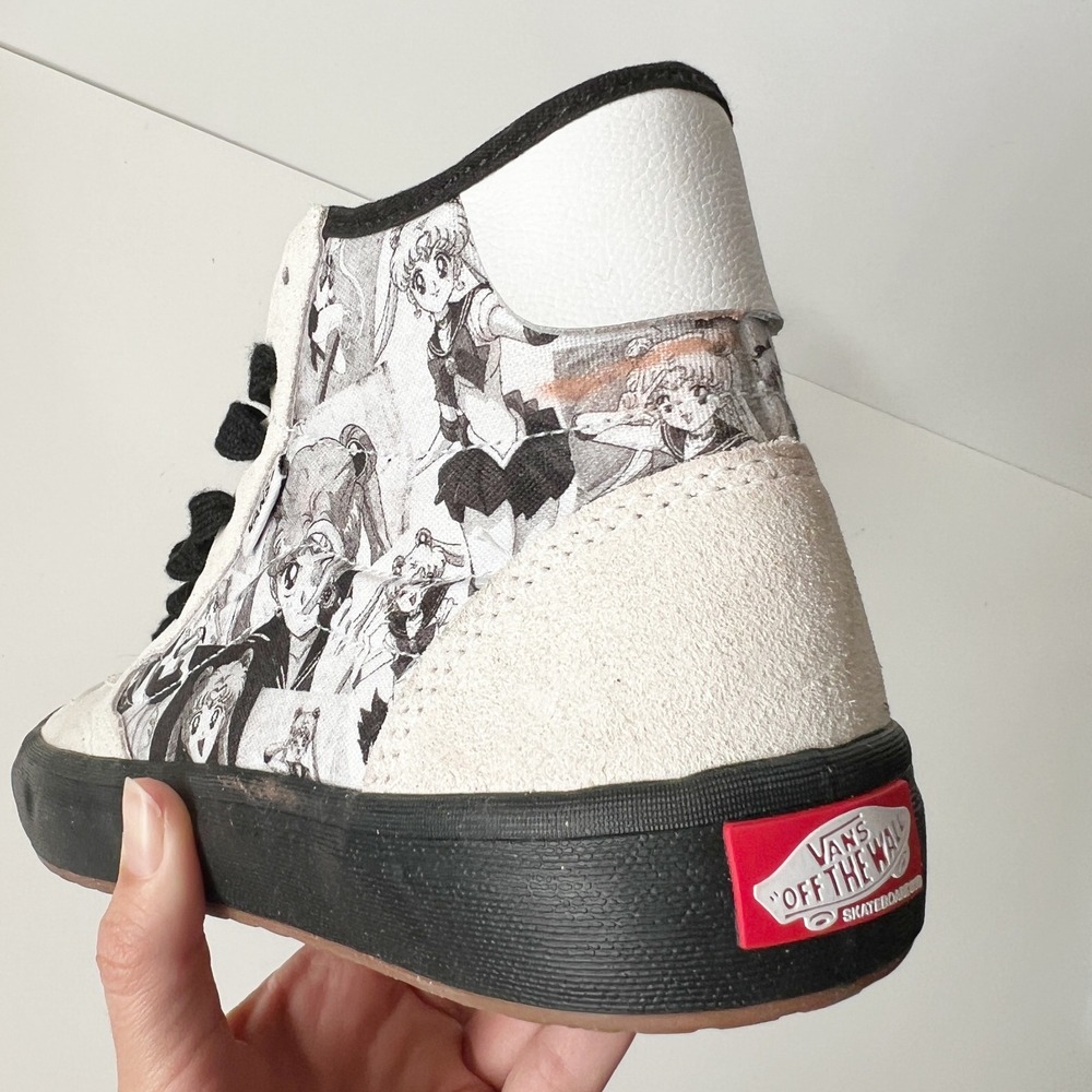 Vans Sailor Moon High Top‎ Shoes Size 10 Women's Anime Suede Leather - Picture 9 of 12